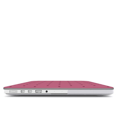 Dark Pink Reverse Small Spots MacBook Case