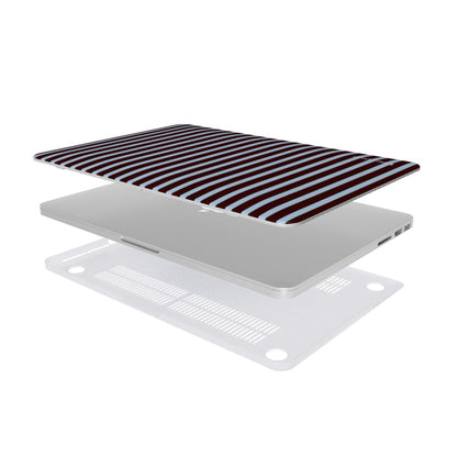 Brown & Blue Stripes MacBook Case
