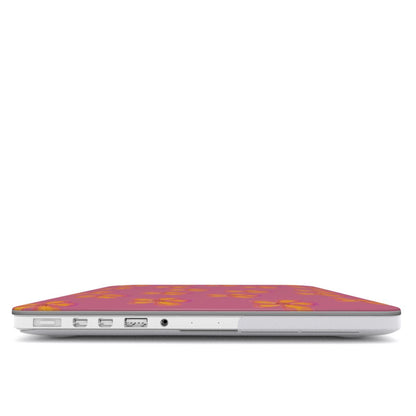 Orange Watercolour Flower MacBook Case