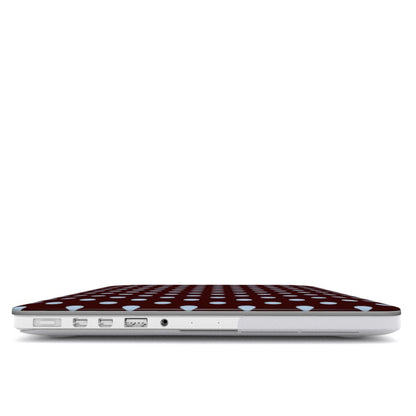 Brown and Blue Spots MacBook Case