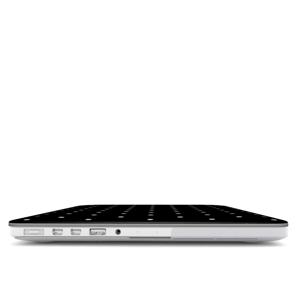 Black & White Reverse Small Spots MacBook Case