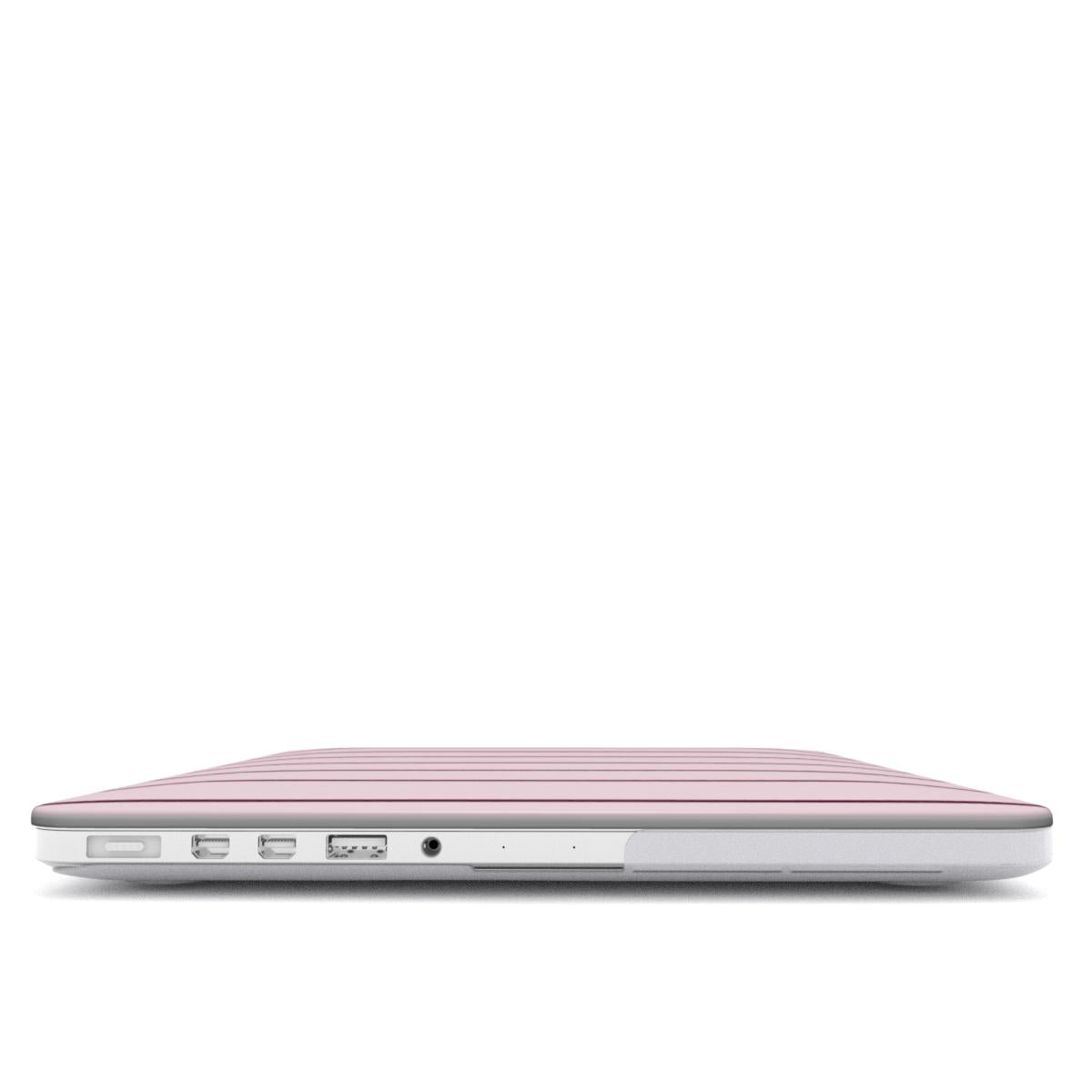 Light & Dark Pink Small Stripes MacBook Case