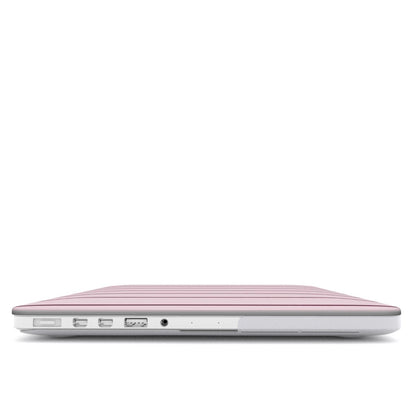 Light & Dark Pink Small Stripes MacBook Case