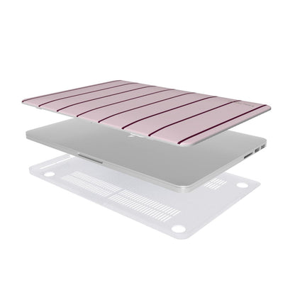Light & Dark Pink Small Stripes MacBook Case
