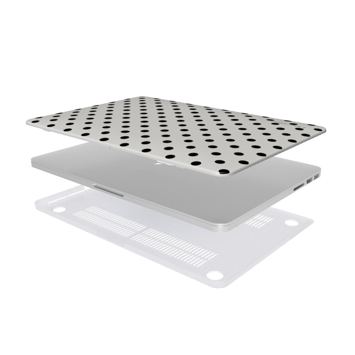 Black & White Spots MacBook Case