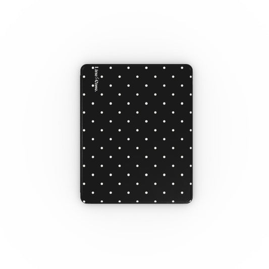 Black & White Reverse Small Spots iPad Case