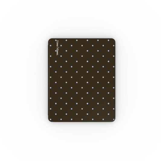 Brown & Blue Small Spots iPad Case