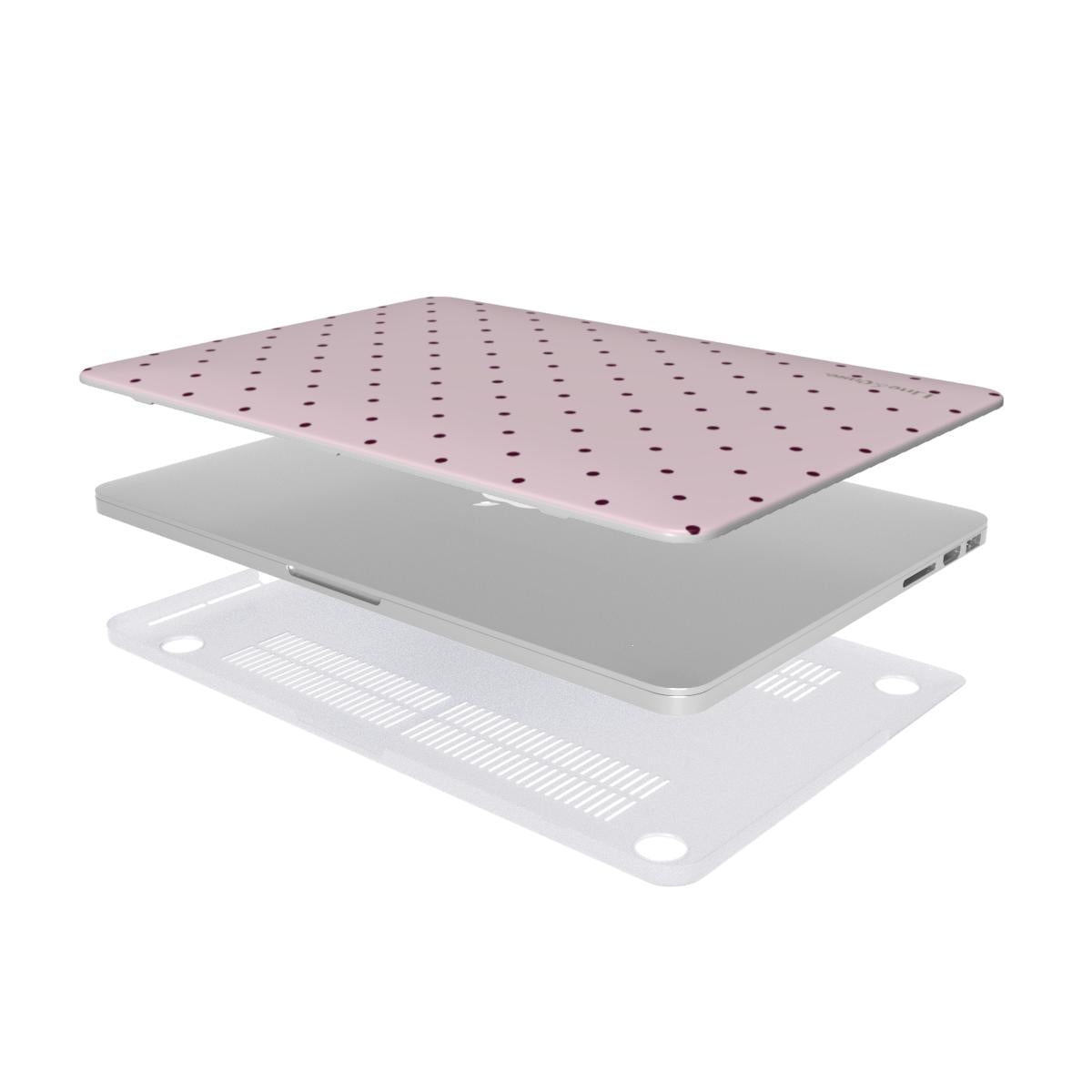Dark & Light Pink Small Spots MacBook Case