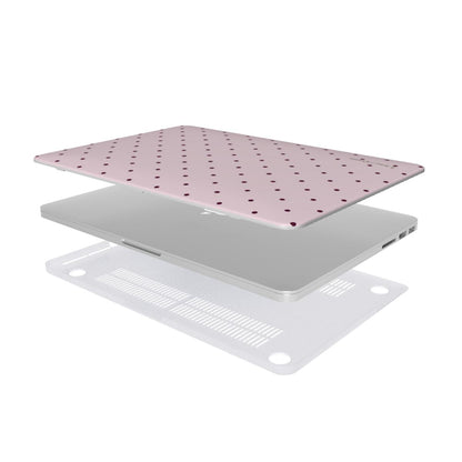 Dark & Light Pink Small Spots MacBook Case
