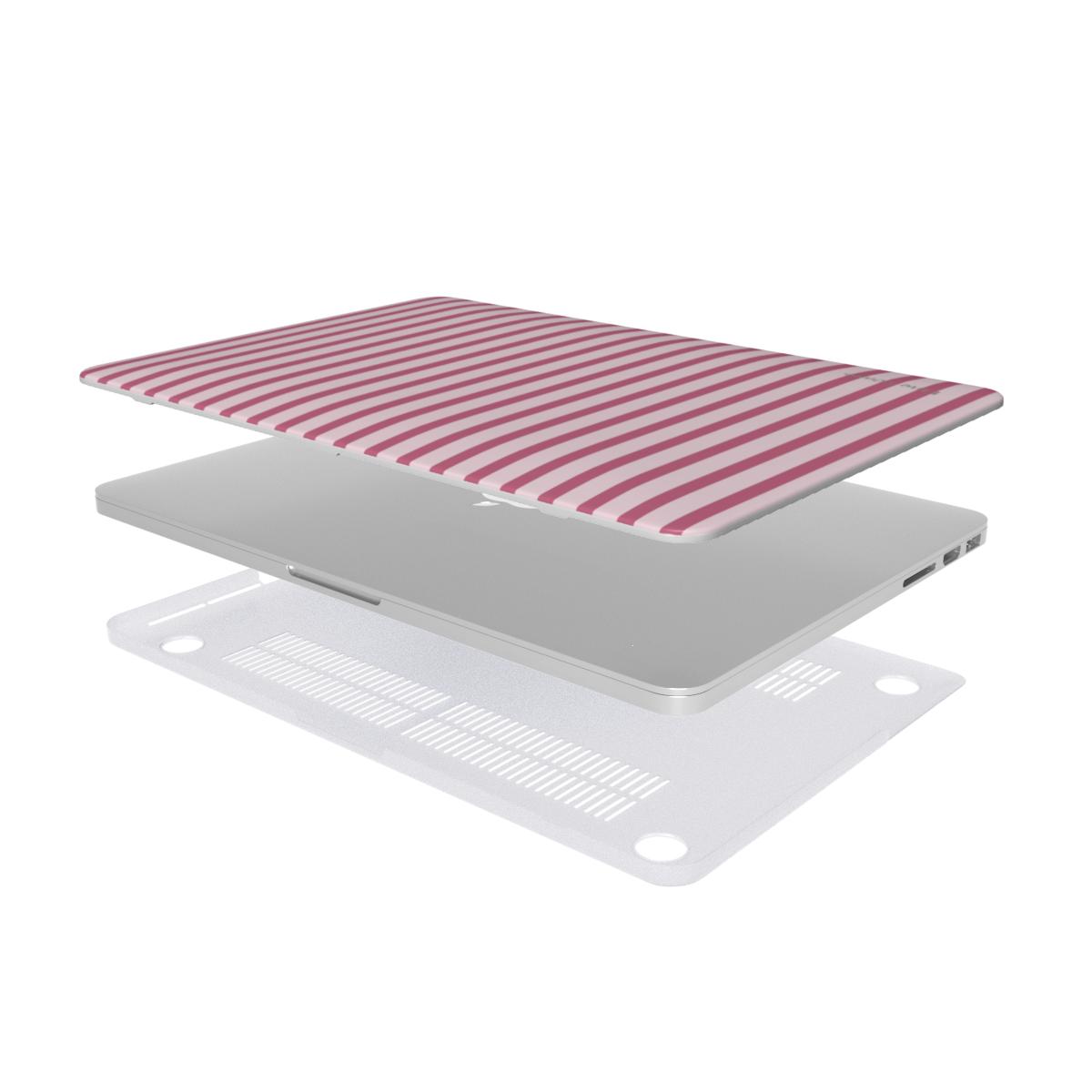 Pink Stripes MacBook Case