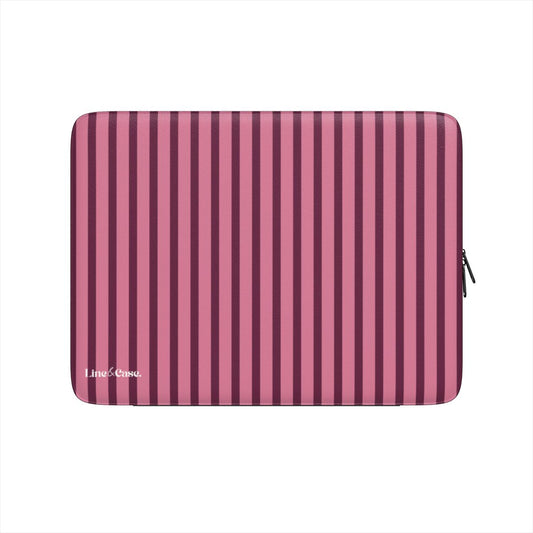 Dark Pink Stripes Premium Laptop Sleeve