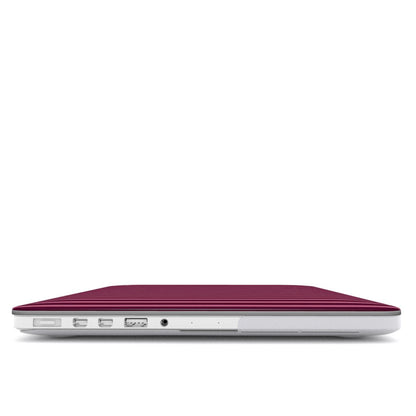 Dark Pink Reverse Stripes MacBook Case