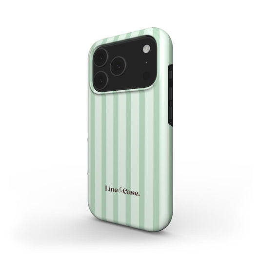 Matcha Green Stripes Tough Phone Case