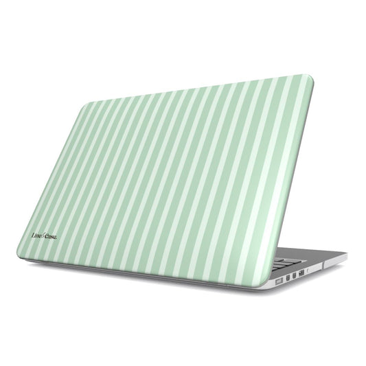 Matcha Green Stripes MacBook Case