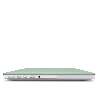 Matcha Green Small Stripes MacBook Case