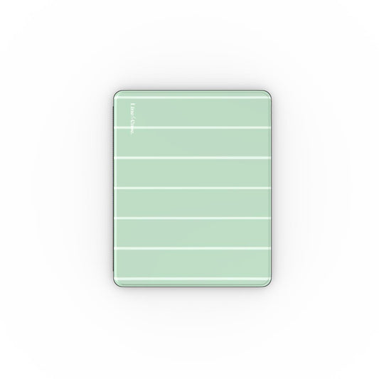 Matcha Green Small Stripes iPad Case
