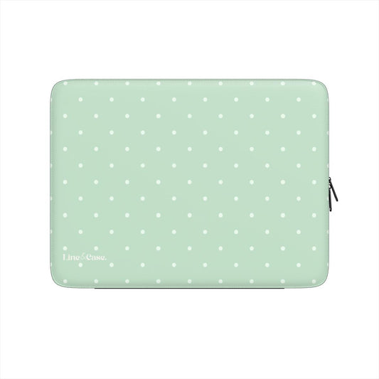Matcha Green Small Spots Premium Laptop Sleeve