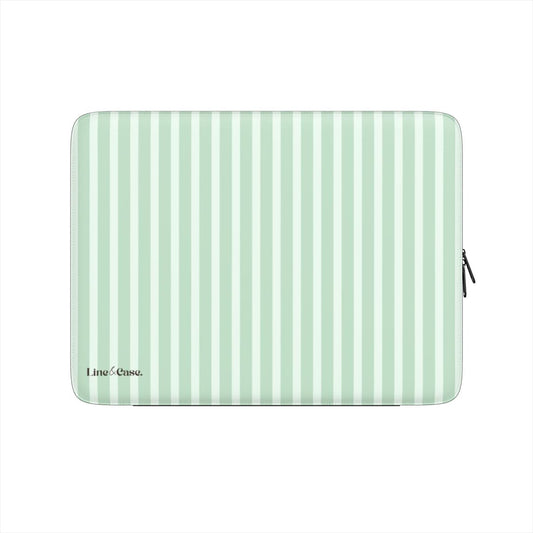Matcha Green Stripes Premium Laptop Sleeve