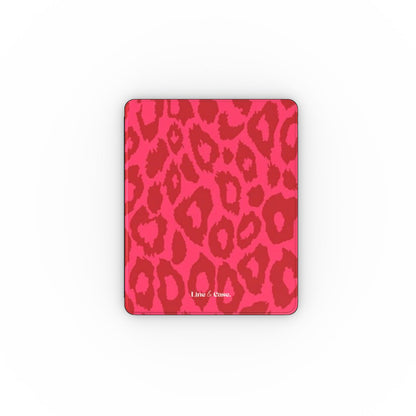 Neon Red Cheetah iPad Case