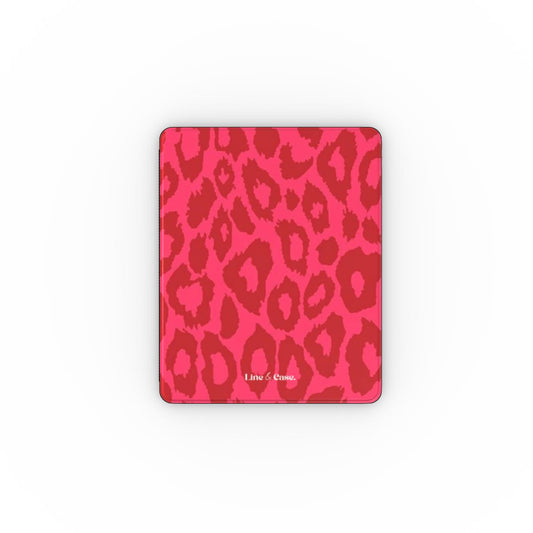 Neon Red Cheetah iPad Case