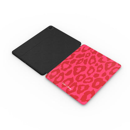 Neon Red Cheetah iPad Case