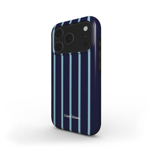 Dark & Light Blue Small Stripes