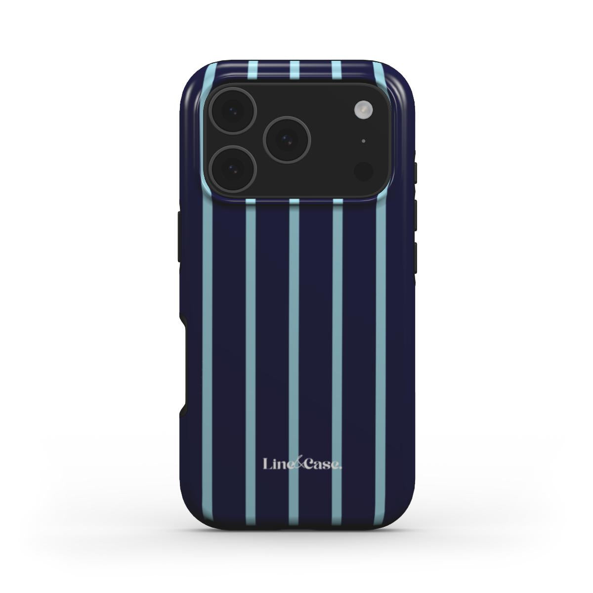 Dark & Light Blue Small Stripes