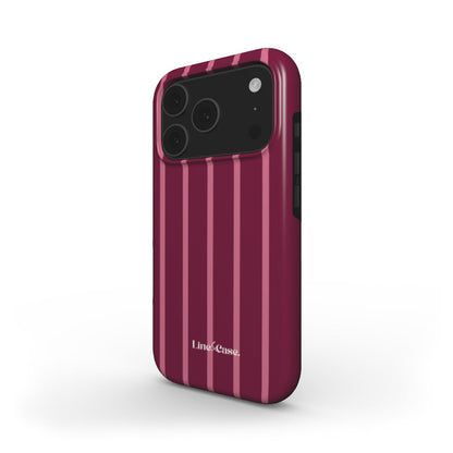 Dark Pink Small Stripes