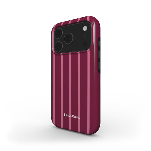 Dark Pink Small Stripes