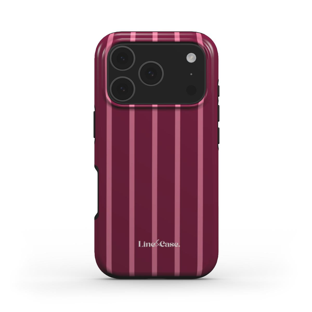 Dark Pink Small Stripes