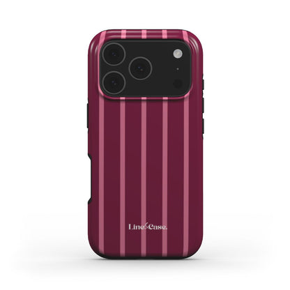 Dark Pink Small Stripes