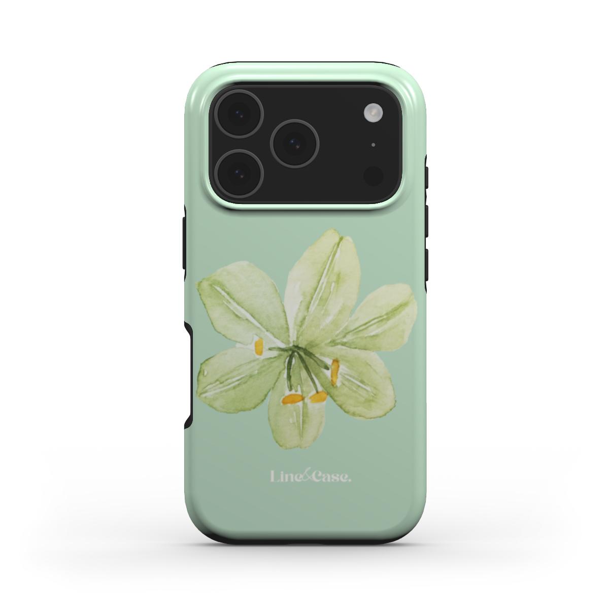Tropical Flower in Green
