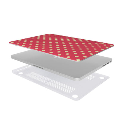 Vivid Pink & Yellow Spots MacBook Case